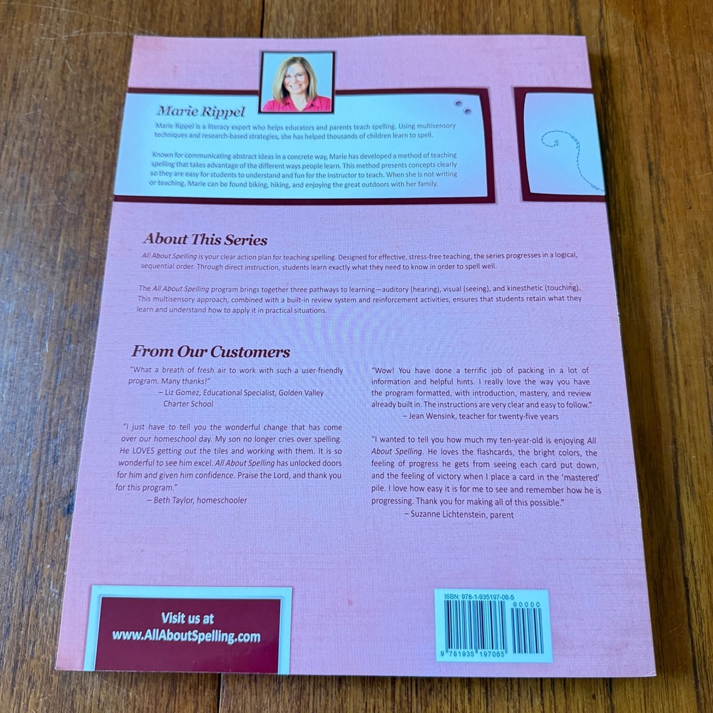 All About Spelling Level 3 Teacher's Manual Marie Rippel Homeschool Curriculum - Picture 2 of 3